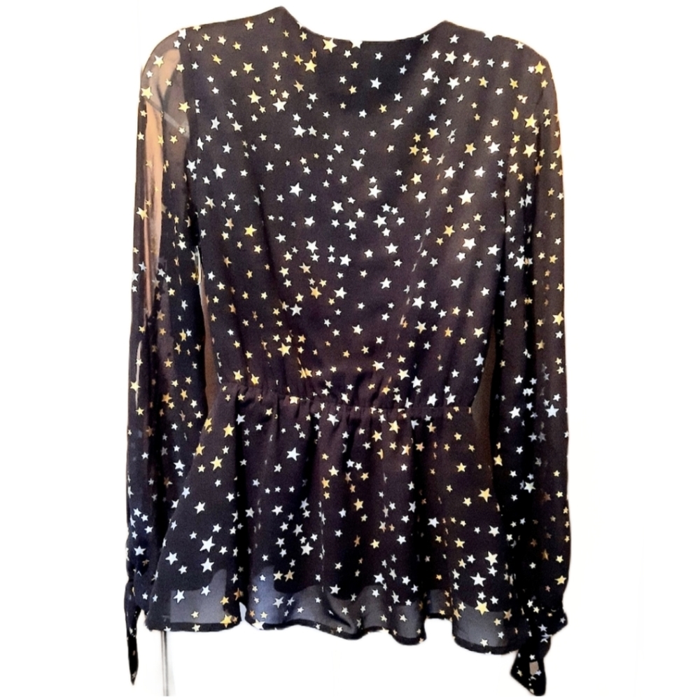 Lulu's Star Cold Shoulder Wrap Top - Picture 2 of 8